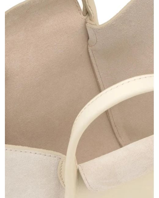 Tous Tulip スエードパネル ハンドバッグ Natural