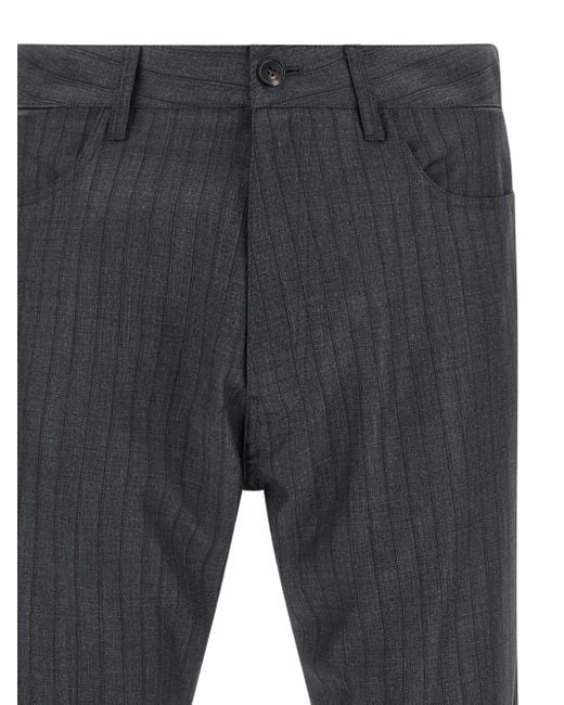 Balenciaga Blue Wool Tailored Pants for men