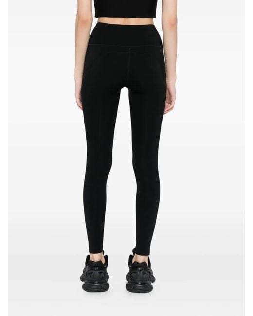 TEAM WANG design Black Logo-Printed Legging