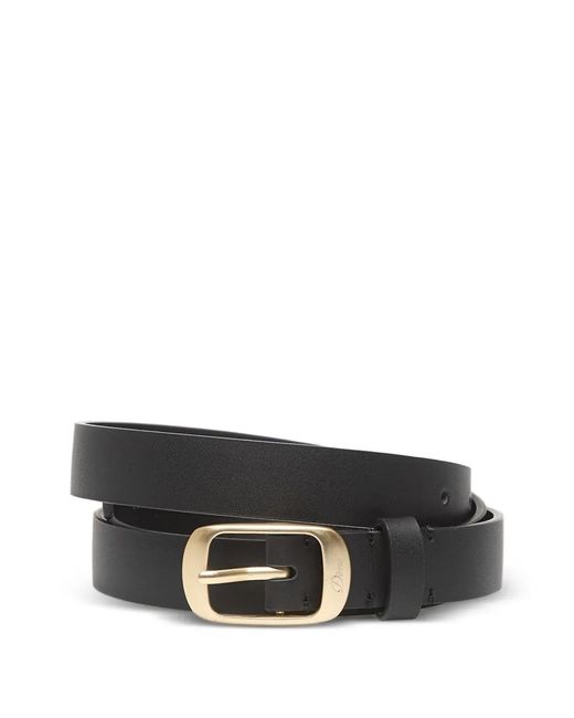 Dime Black Dress Leather Belt