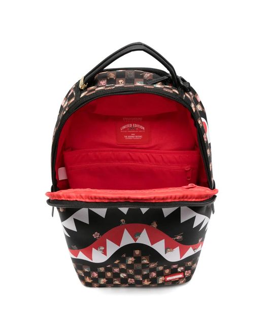 Sprayground Black Stealth Crew Backpack for men