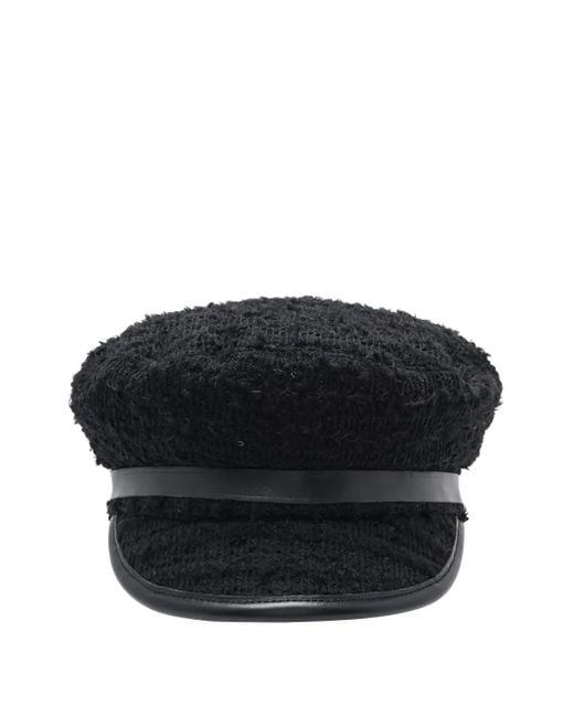 Casquette Gavroche En Tweed À Logo M I S B H V en coloris Black
