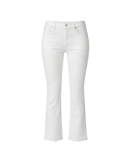 Citizens of Humanity White Frayed Jeans