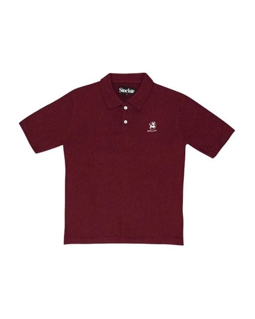 Polo À Logo Brodé Sinclair pour homme en coloris Red