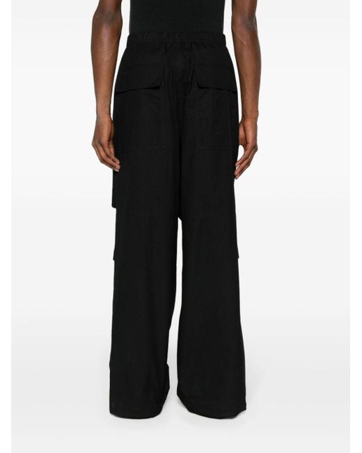 Pantalones rectos de talle medio Jil Sander de hombre de color Black