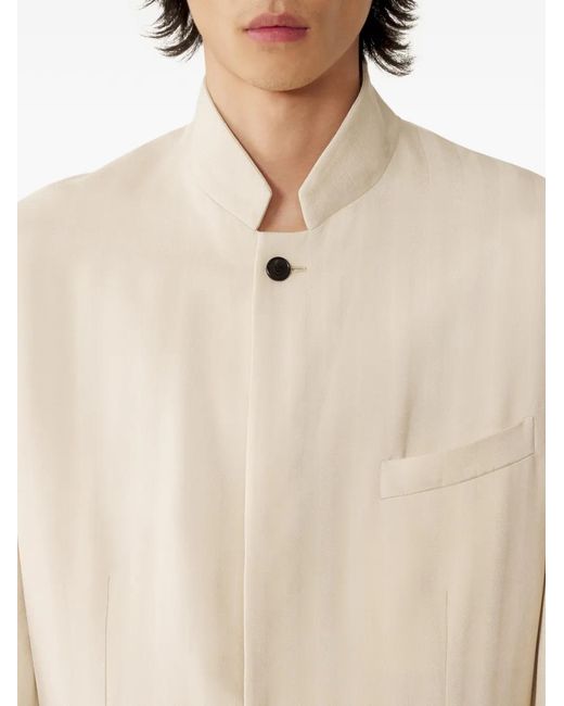 Lanvin Natural Button-Fastening Blazer for men