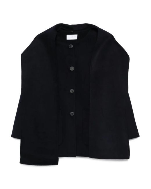 The Dynamis Studio Black Button-Fastening Wool Jacket