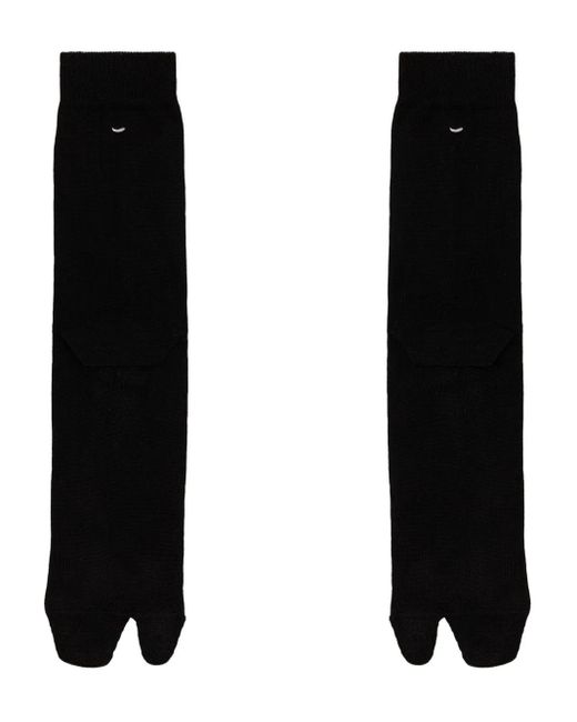 Maison Margiela Black Tabi Cut Socks for men