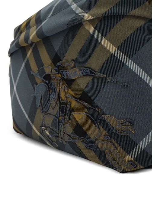 Burberry Gray Small Check Crossbody Bag​ for men