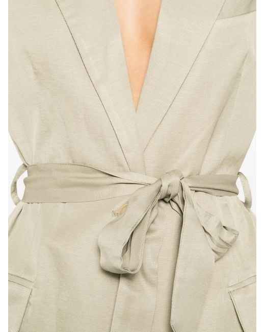 Dixie White Belted Sleeveless Suit