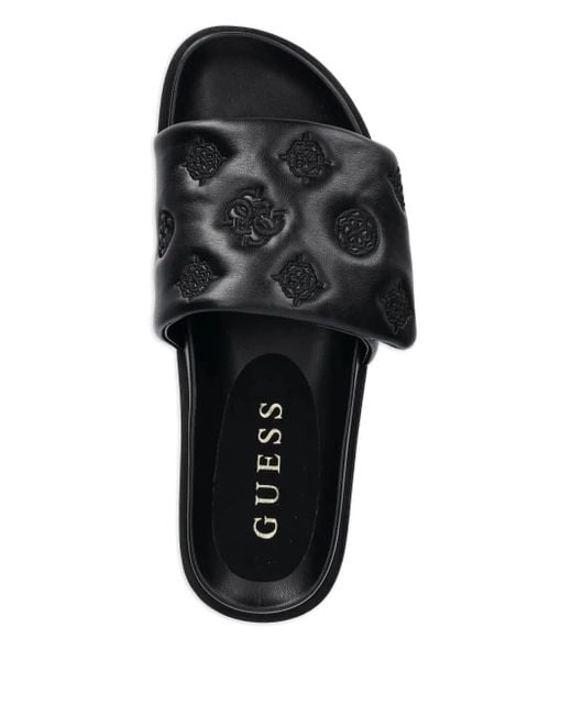 Guess Black Gesteppte Pantoletten