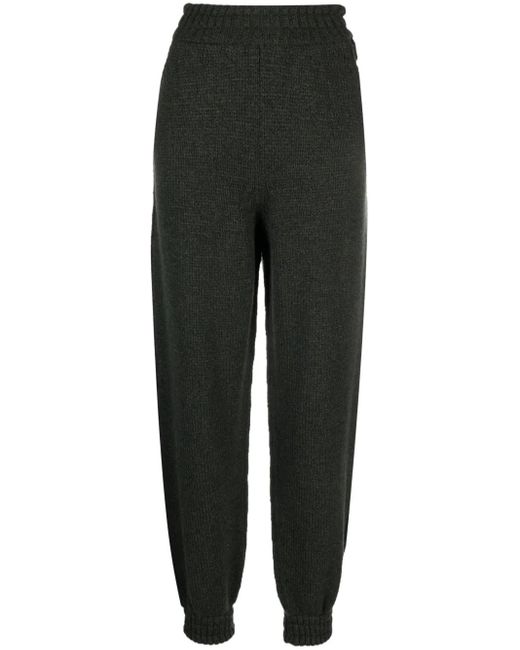 Barrie Black Cashmere Knitted Trousers