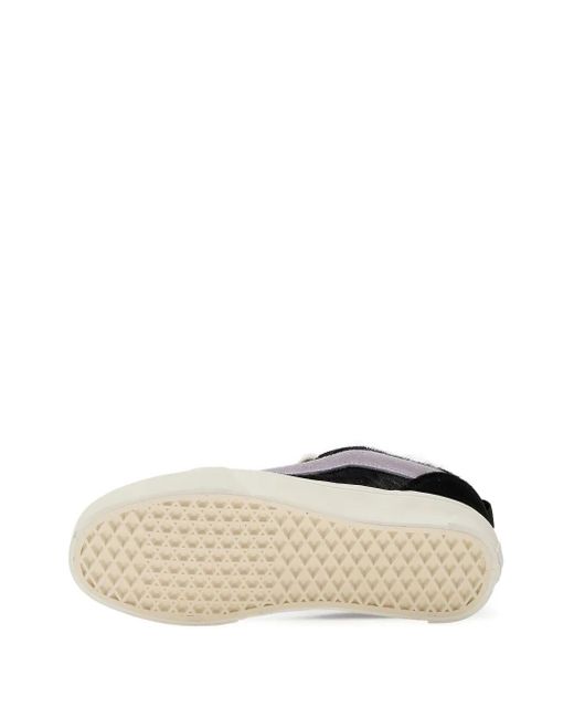 Vans Black Suede-Panel Sneakers