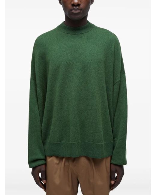 Osklen Green Mock-Neck Oversized Sweater for men