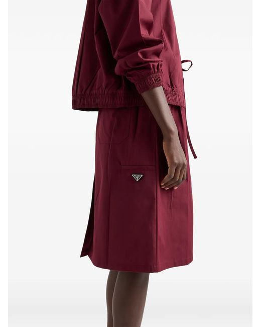 Prada Purple Poplin Skirt