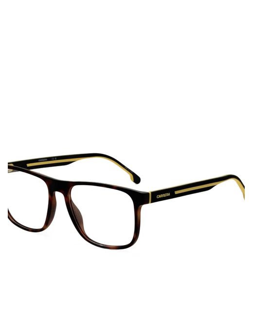 Carrera Black Tortoiseshell-Effect Rectangle-Frame Glasses for men