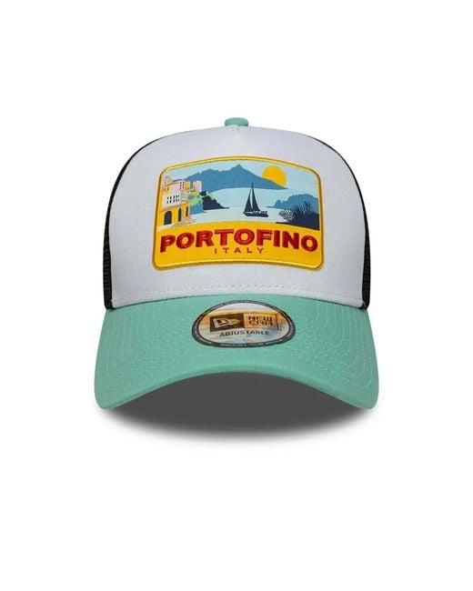 KTZ Blue Portofino-Patch Trucker Cap for men