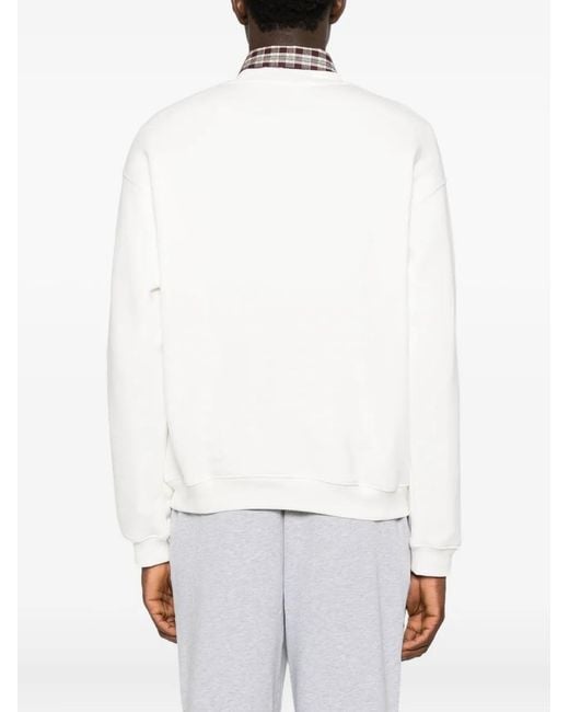 Sudadera Con Parche Del Logo Lacoste de color White