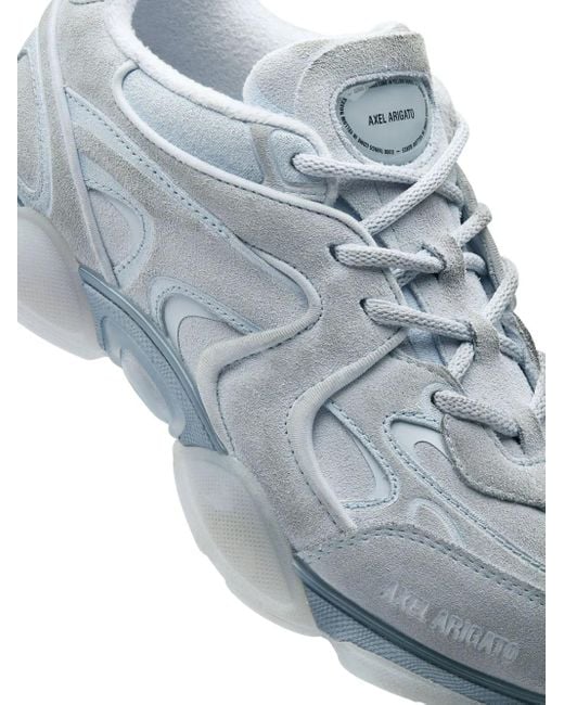 Axel Arigato Gray Eris Sculpted-Panel Lace-Up Sneakers