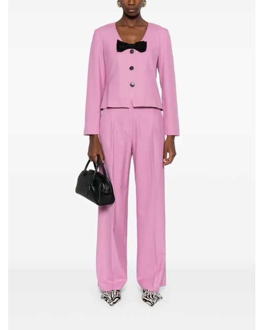 Baum und Pferdgarten Pink Bow-Detailing Jacket