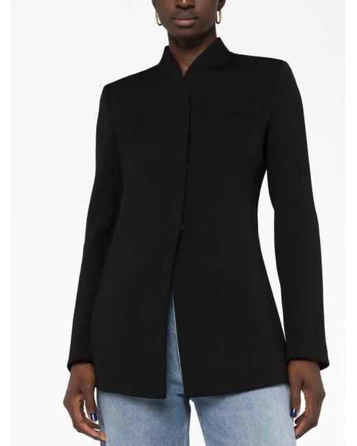 Giorgio Armani Black Single-Breasted Blazer