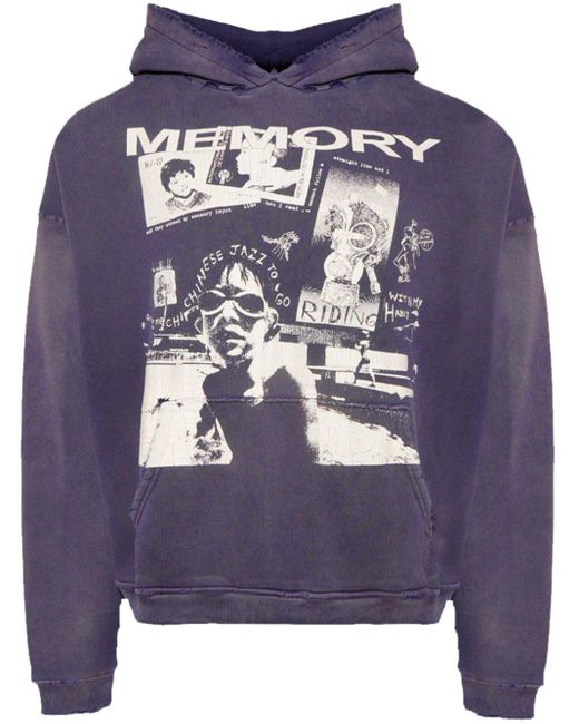 Enfants Riches Deprimes Blue Memory Hoodie for men