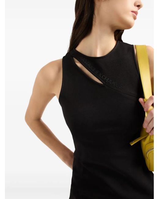 ARMANI EXCHANGE カットアウト ミニドレス Black