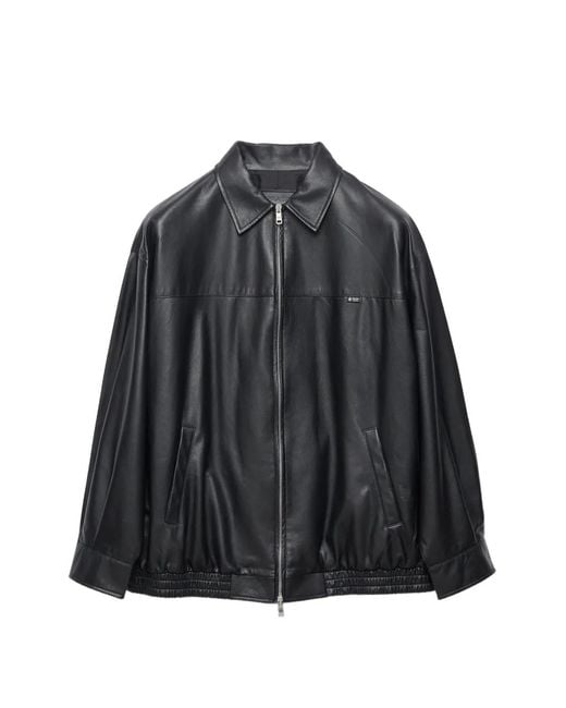 Prada Gray Nappa-Leather Jacket