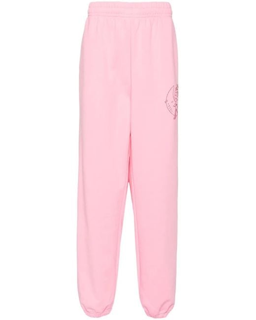Sky High Farm Pink Bedazzled Track Pants