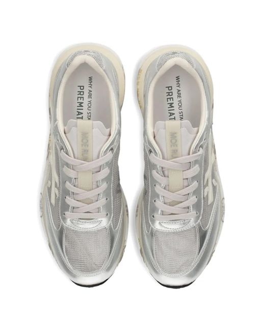 Premiata White Flat Shoes