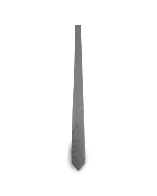 Giorgio Armani White Logo-Jacquard Silk Tie for men