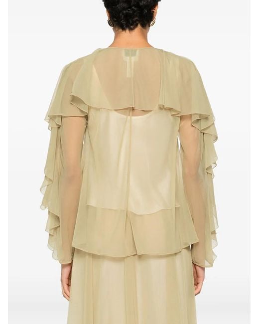 Forte_forte Natural Ruffled Blouse