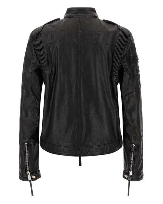 DSquared² Black X Ducati Leather Jacket for men