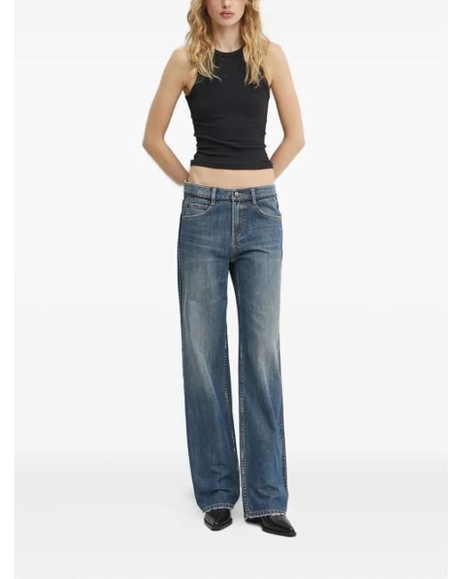 Miss Sixty Blue Chain-Embellished Jeans