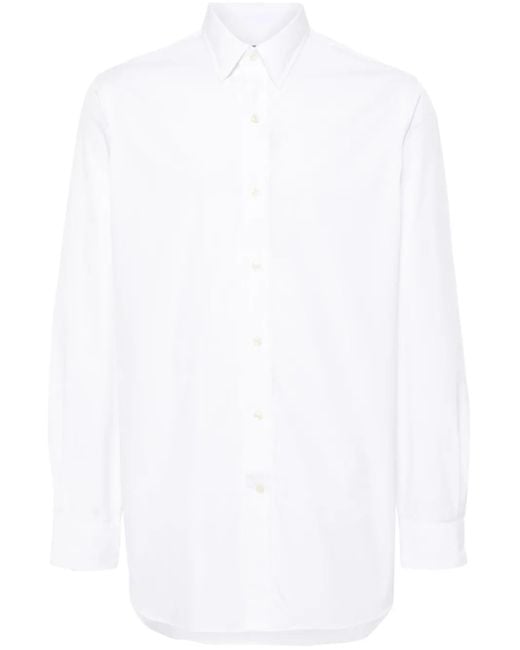 Polo Ralph Lauren Poplin Cotton Shirt in White for Men | Lyst