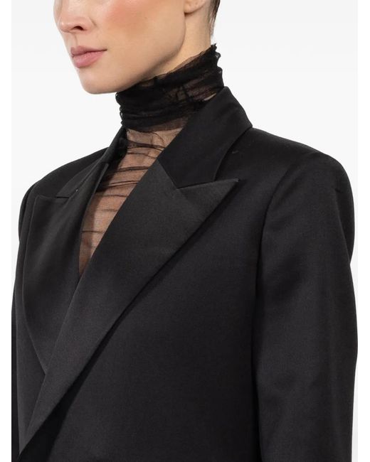 Sa Su Phi Black Benni Double-Breasted Coat