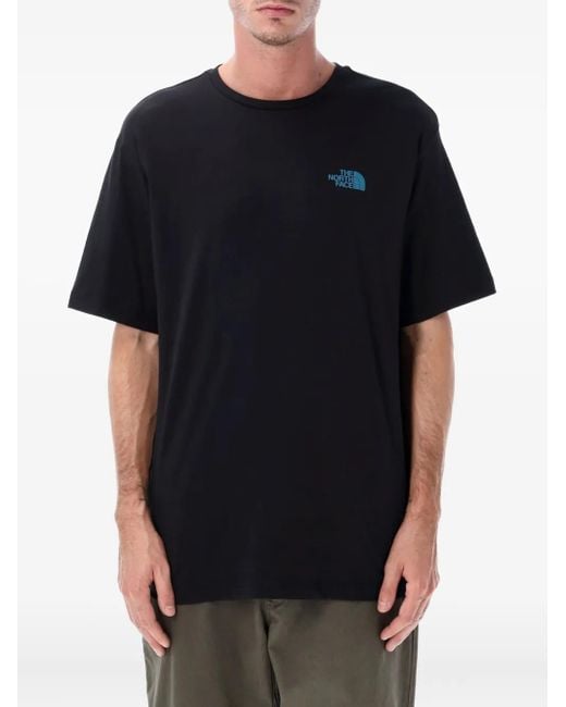The North Face Black Graphic-Print T-Shirt for men