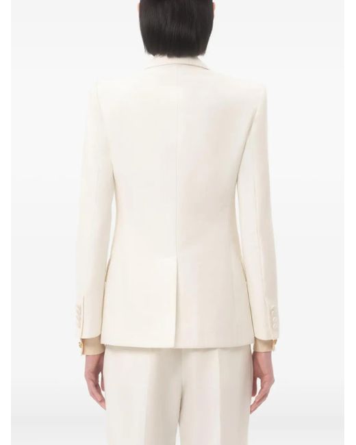 Valentino Garavani White Linen Blazer