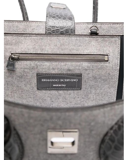 Ermanno Scervino Gray Medium 'Maggie' Tote Bag