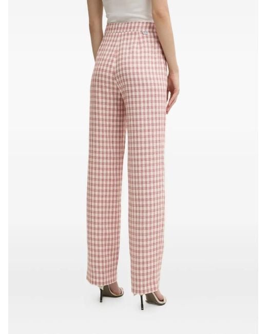 Moschino Pink Gingham Check Pants
