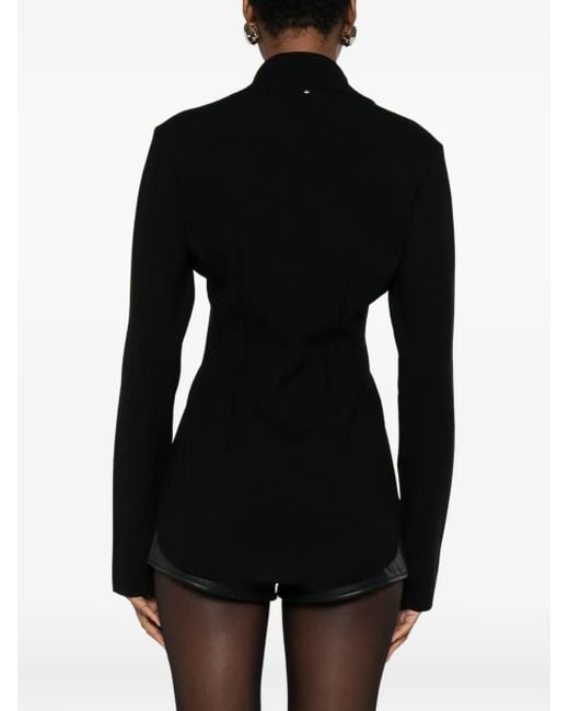 Sportmax Black Button-Up Cardigan