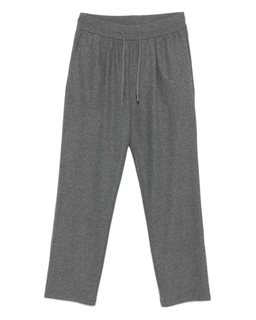 Herno Gray Drawstring Pocket Trousers for men