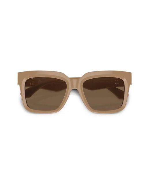 Burberry Brown Monogram-Plaque Wayfarer Sunglasses