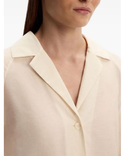 12 STOREEZ Linnen Blouse in het Natural