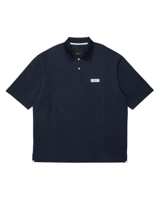 Purple Brand Poloshirt Mit Logo-Patch in Blue für Herren