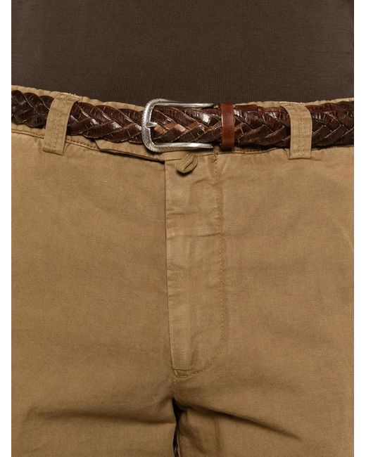 Berwich Natural Buttoned Trousers for men