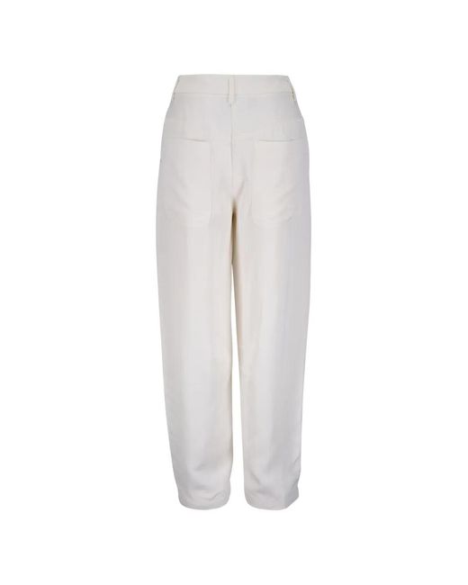 Twp White Patch-Pocket Trousers