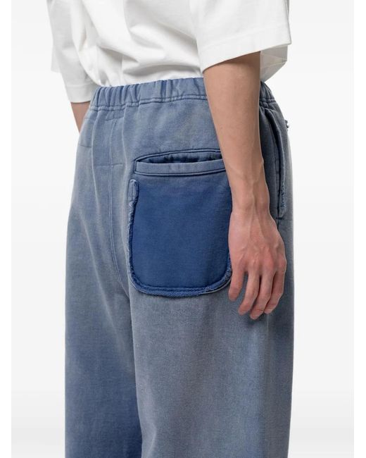 Maison Mihara Yasuhiro Blue Sun-Faded-Like Sweat Pants for men