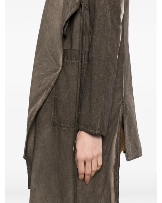 Uma Wang Natural Asymmetric Drape Shirt