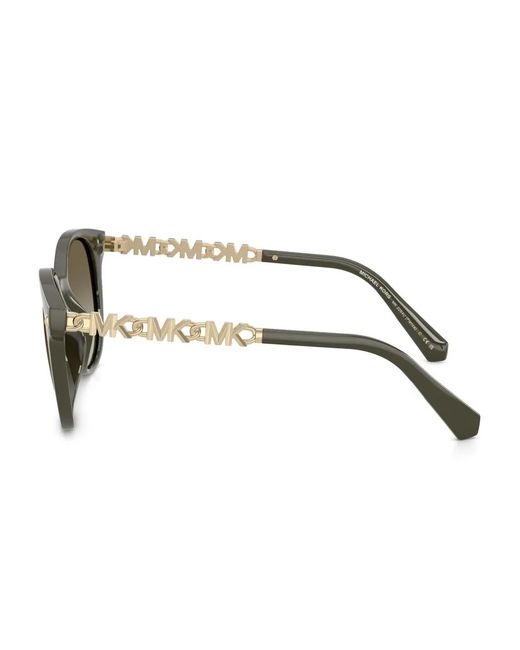 Michael Kors Green Round-Frame Sunglasses